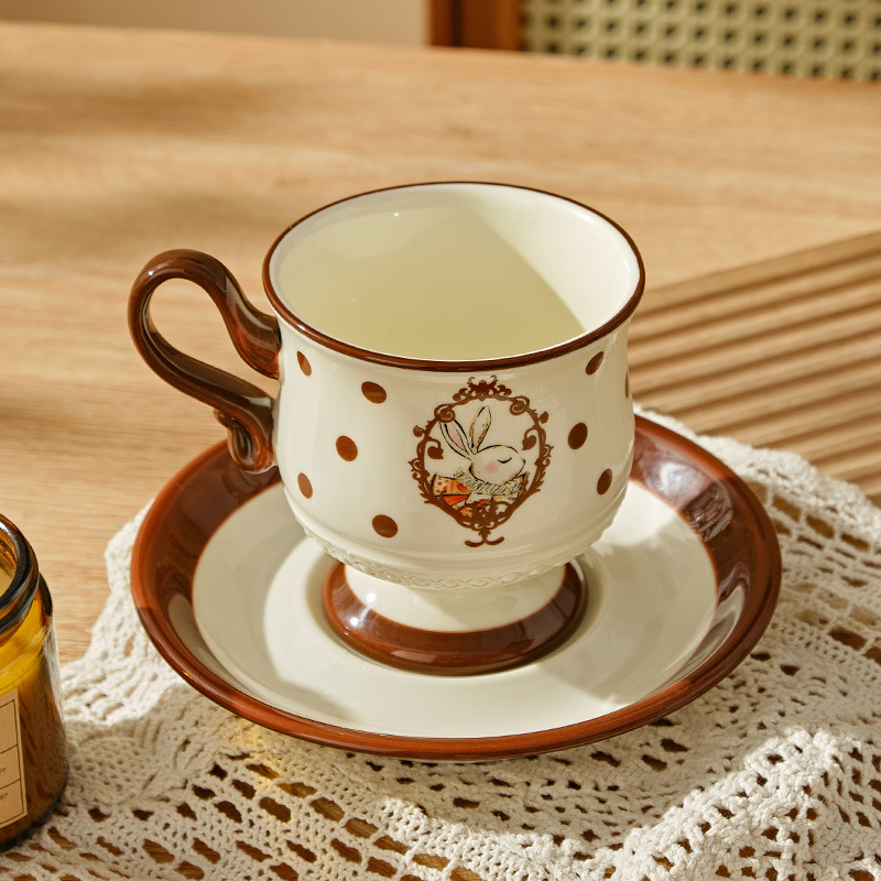 Beauty Makeup Edit - Ceramic Coffee Cup French Cute Rabbit
