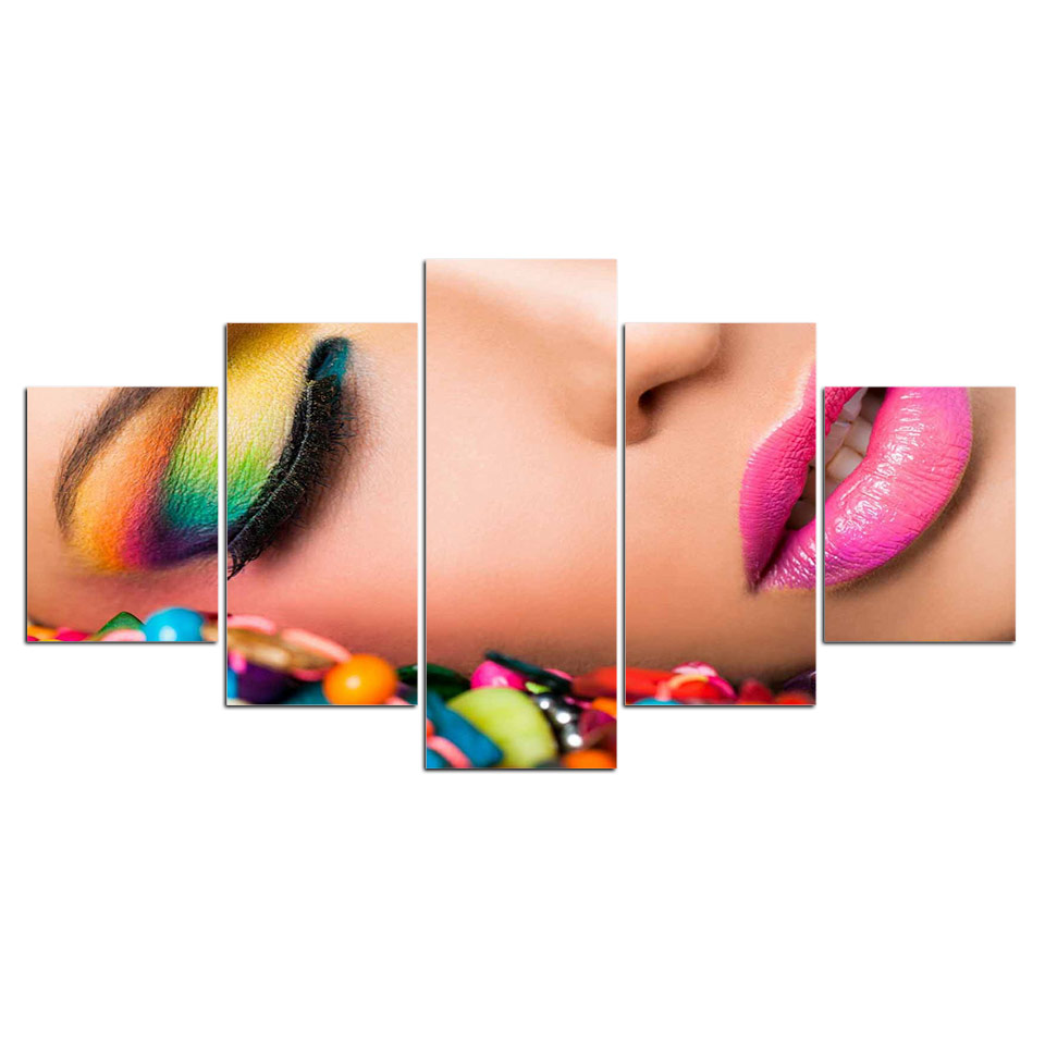 Beauty Makeup Hd - No Framed 5 Pieces Manicure Beauty