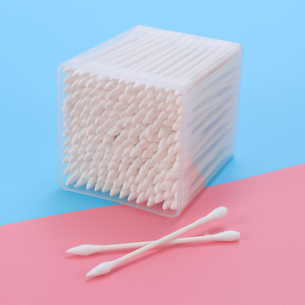 Beauty In Makeup - 600Pcs Double Head Cotton Swabs Makeup