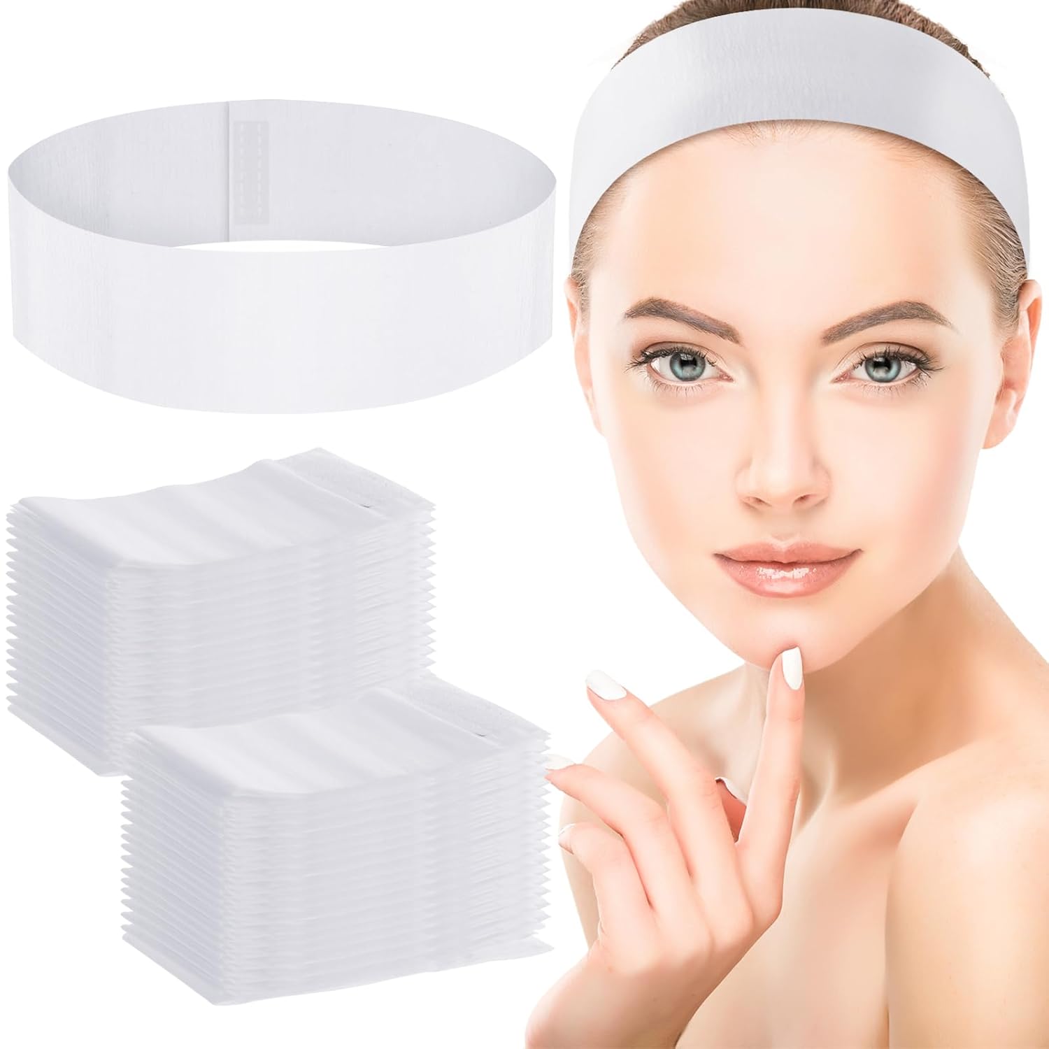 Beauty Makeup Women - 50/100/200PCS Disposable Facial Headbands for Women