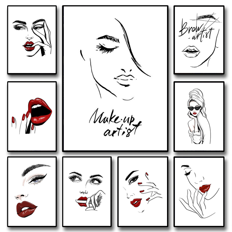 Beauty Makeup Hd - Fashion Makeup Poster Sexy Beauty Woman