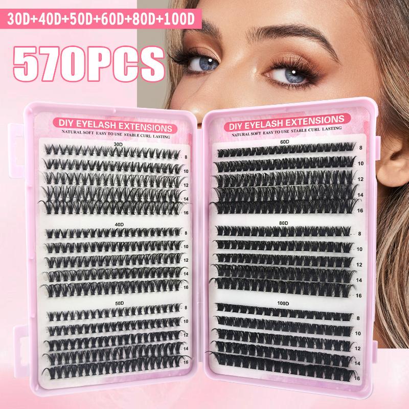 Beauty Book Makeup Kit - Individual Lashes 570pcs 30D 40D 50D