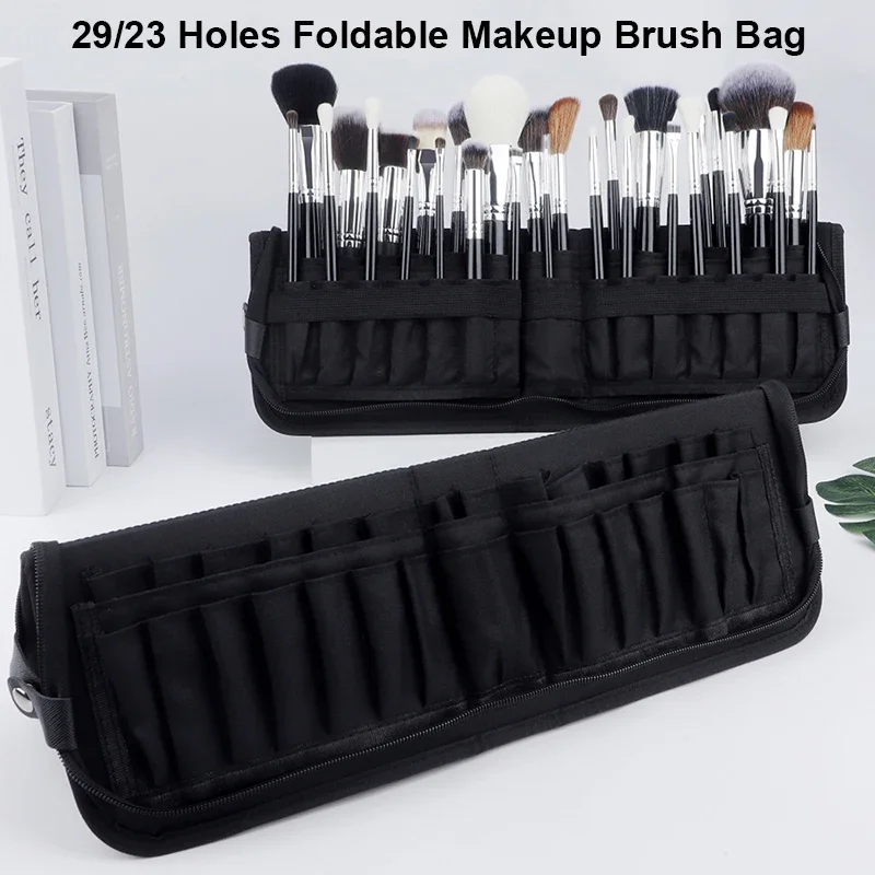 Beauty Makeup Women - 29/23 Holes Foldable Makeup Brush Bag