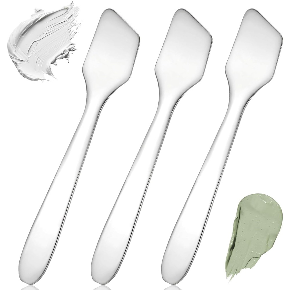 Beauty In Makeup - 3-Piece Mini Stainless Steel Makeup Spatulas,