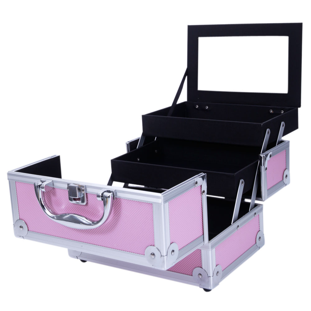 Pink Aluminum Alloy Makeup Cas - огляд і ціна Beauty Makeup Women