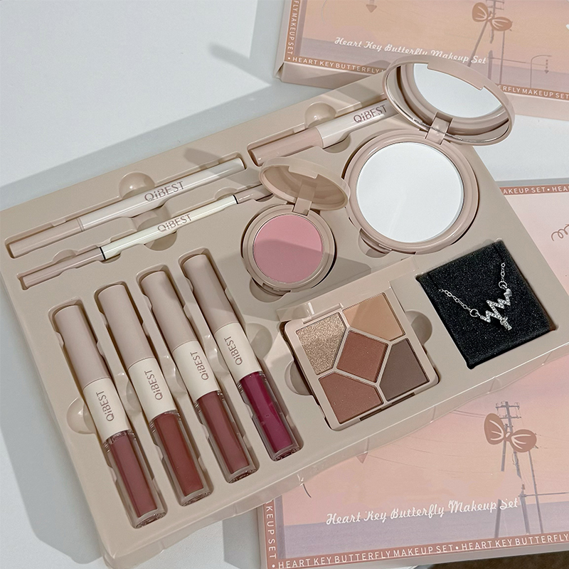 QIBEST 4 Colors Double Head Li - огляд і ціна Beauty Book Makeup Kit