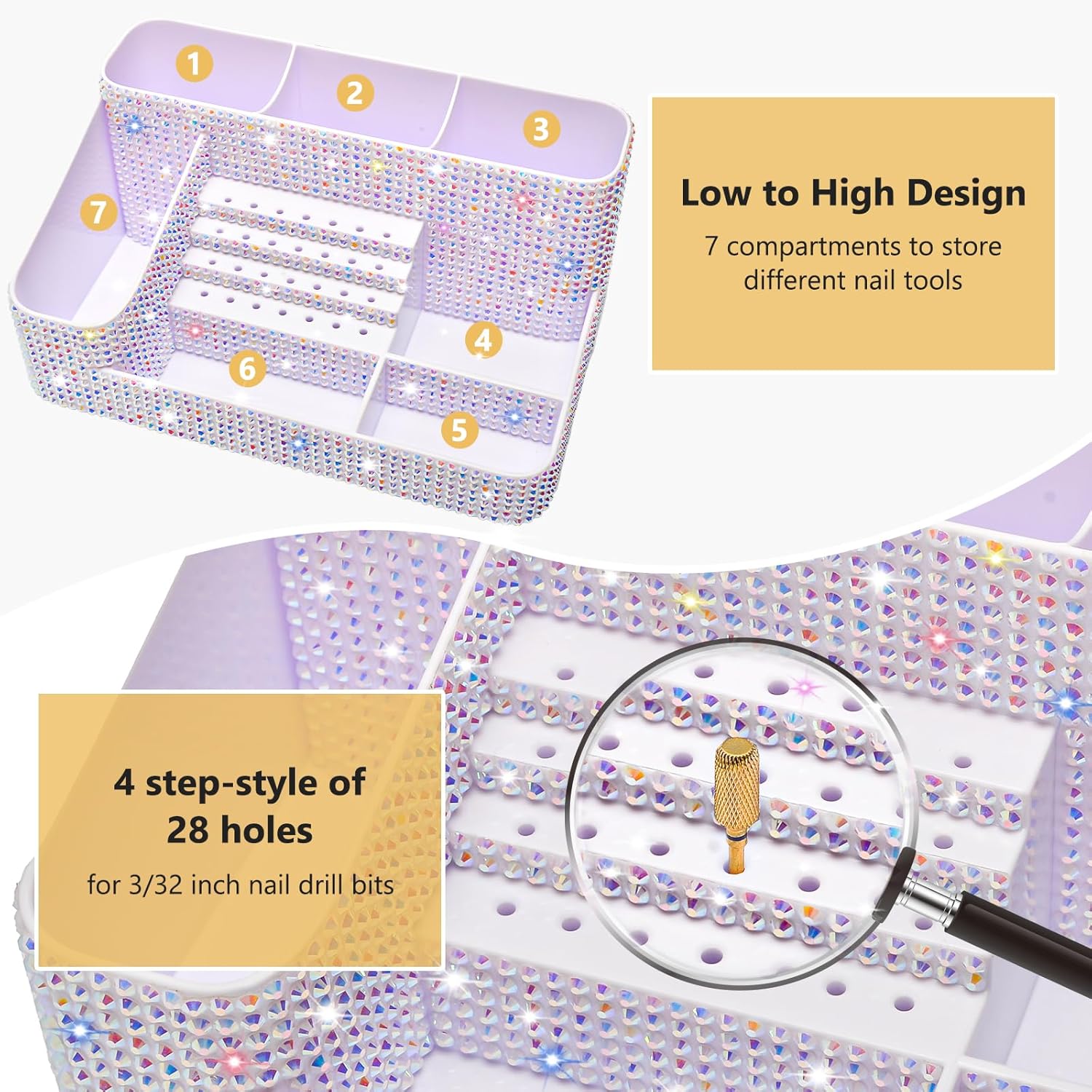 Large Capacity Clear Acrylic M - огляд і ціна Beauty Makeup Organizer