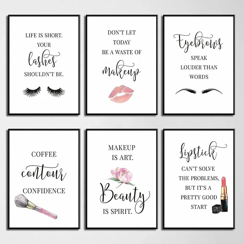 Makeup Quotes Poster Eyelash E - огляд і ціна Makeup Is Beauty Quotes