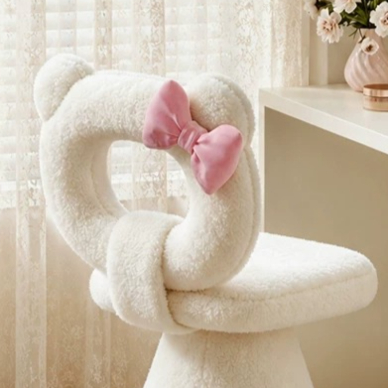 Bow Dressing Vanity Stool Pink - огляд і ціна Beauty In Makeup