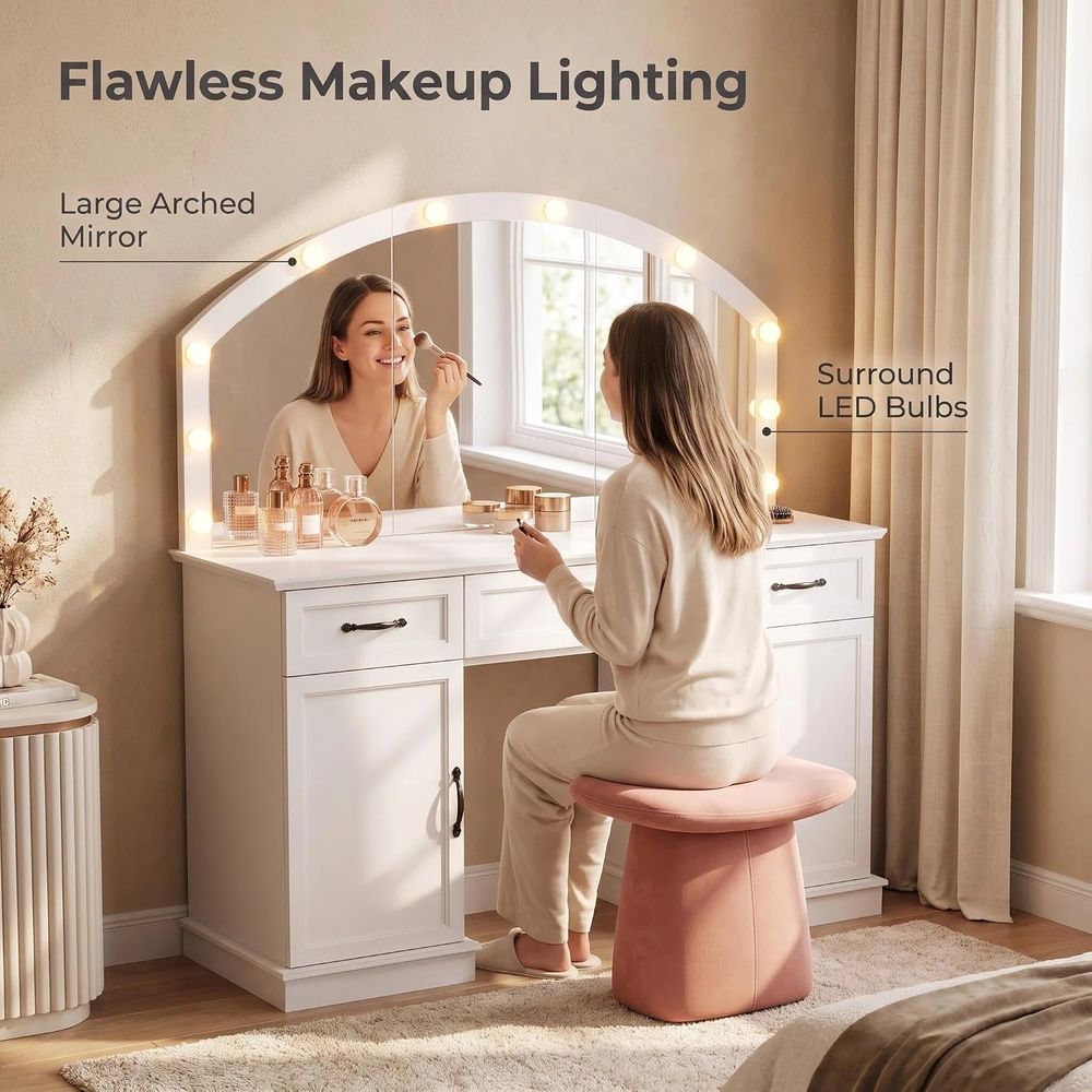 Large 55 LED Makeup Mirror Van - огляд і ціна Beauty Makeup Hd