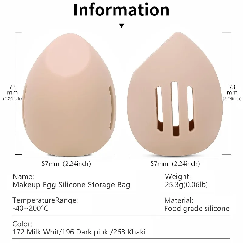 Silicone Beauty Egg Breathable - огляд і ціна Beauty Makeup Organizer