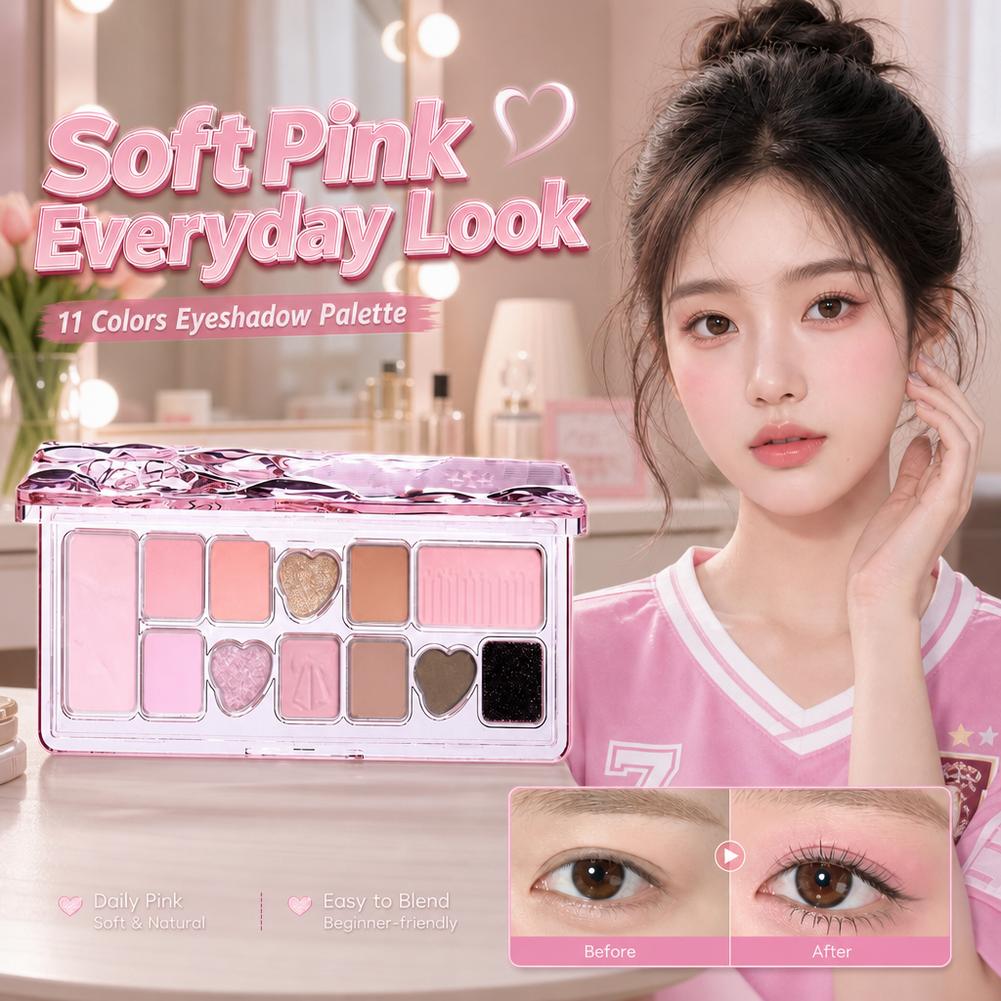 Capel 11-Color Eye Shadow Pale - огляд і ціна Merit Beauty Makeup