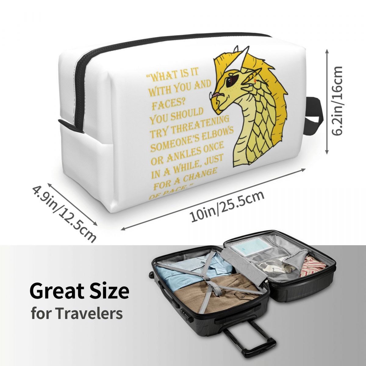 Qibli Quote Makeup Bag Cosmeti - огляд і ціна Makeup Is Beauty Quotes