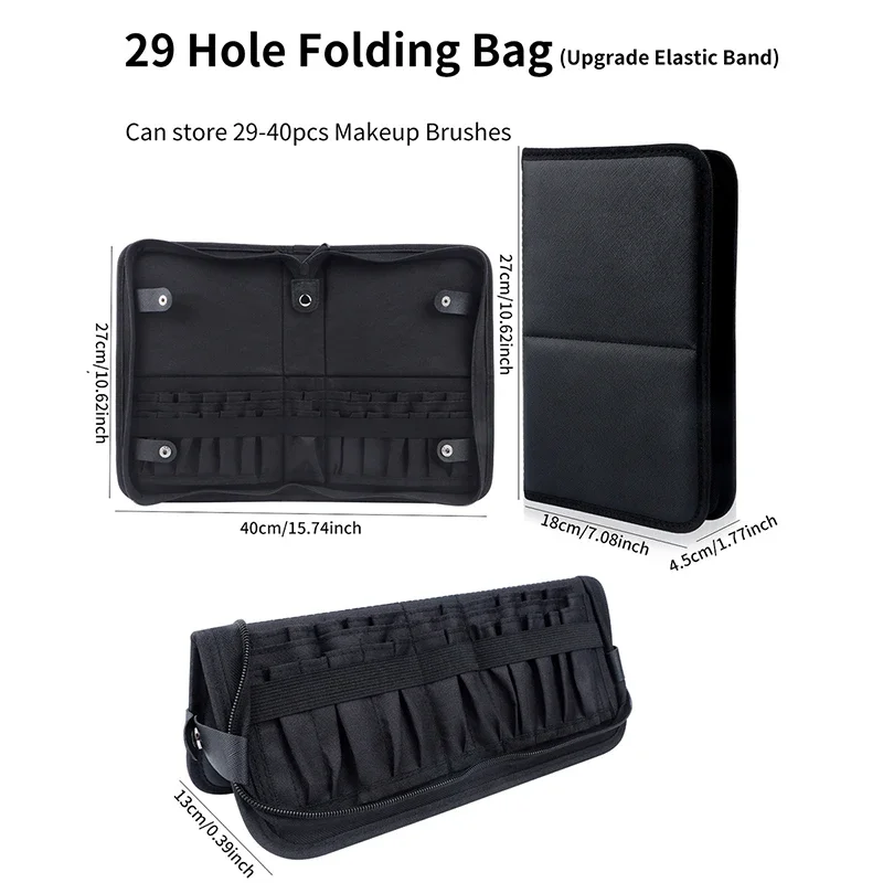 29/23 Holes Foldable Makeup Br - огляд і ціна Beauty Makeup Women