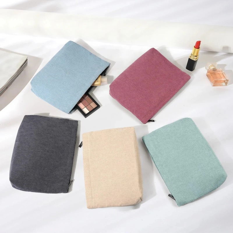 Corduroy Travel Cosmetic Bag P - огляд і ціна Beauty Makeup Women