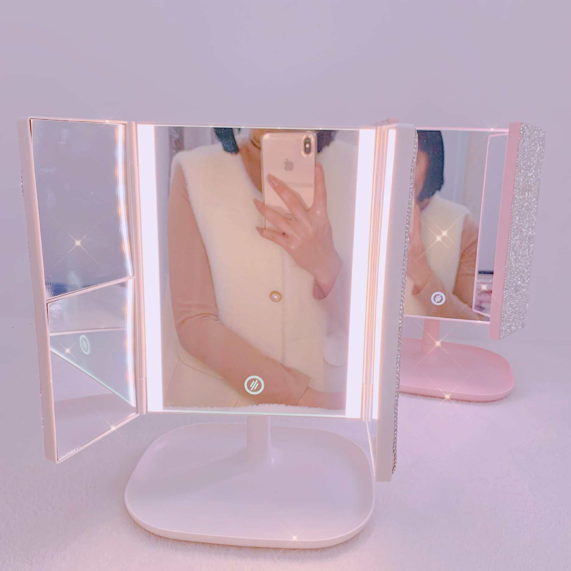 Trifold LED Makeup Mirror Beau - огляд і ціна Beauty Forever Makeup