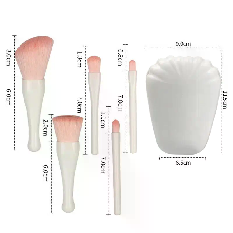 5Pcs Portable Makeup Brush Set - огляд і ціна Beauty Makeup Hd